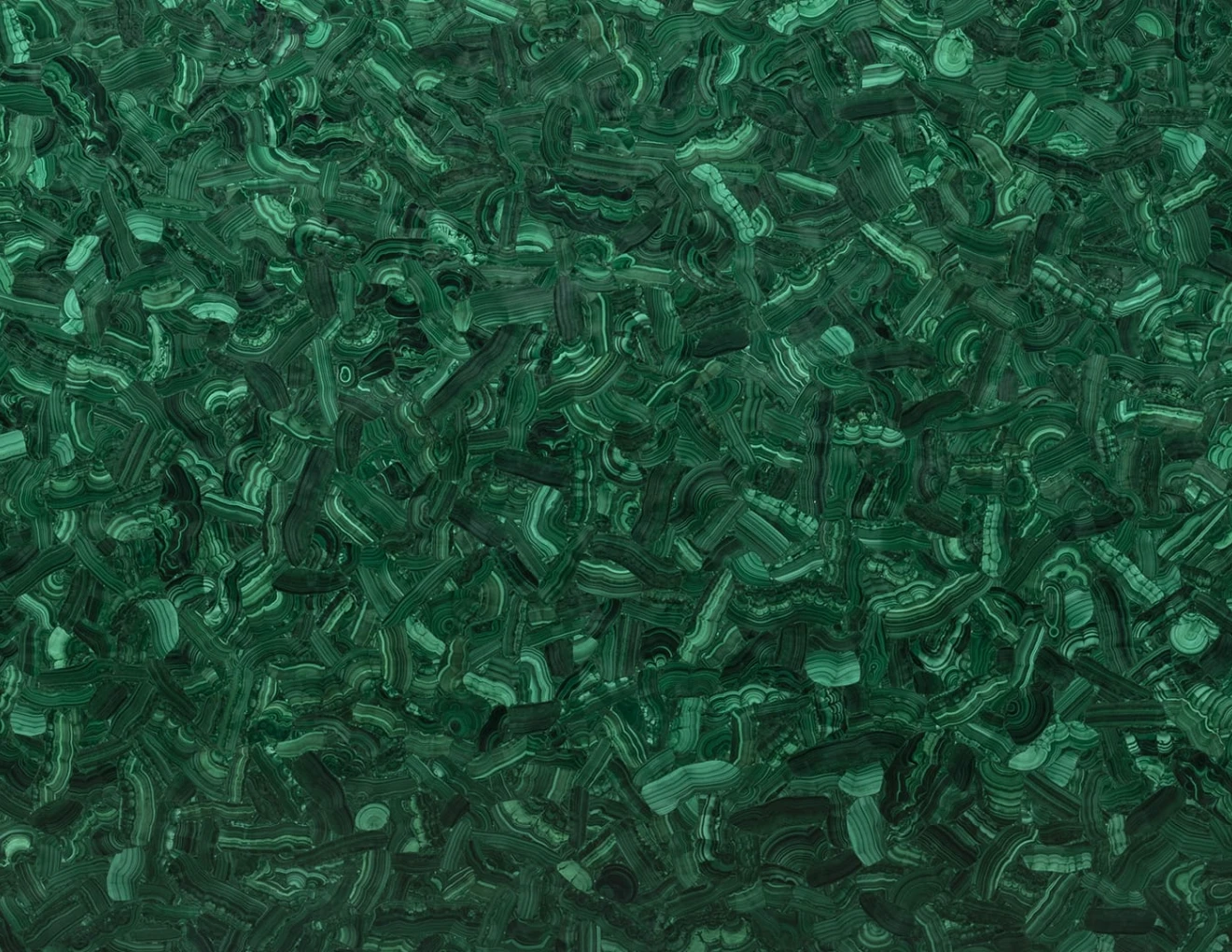 Semiprecious malachite