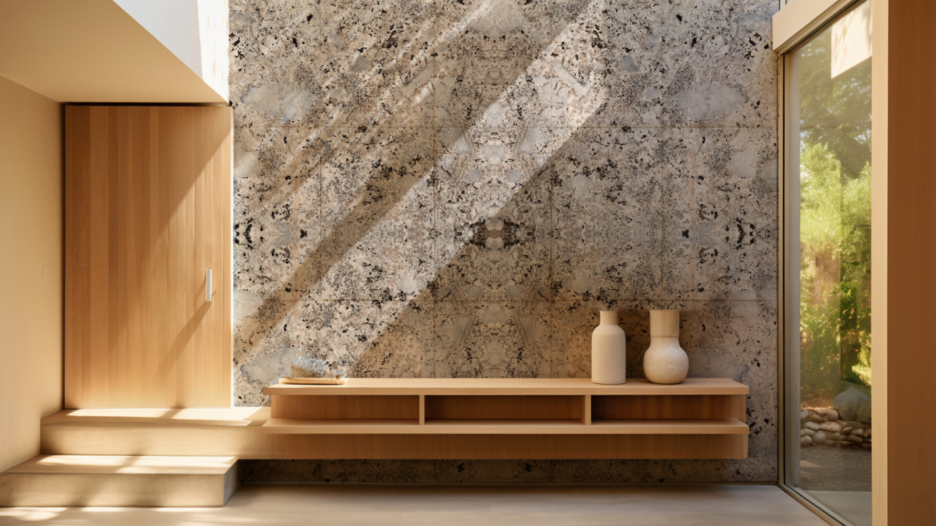 The role of light in enhancing granite colors