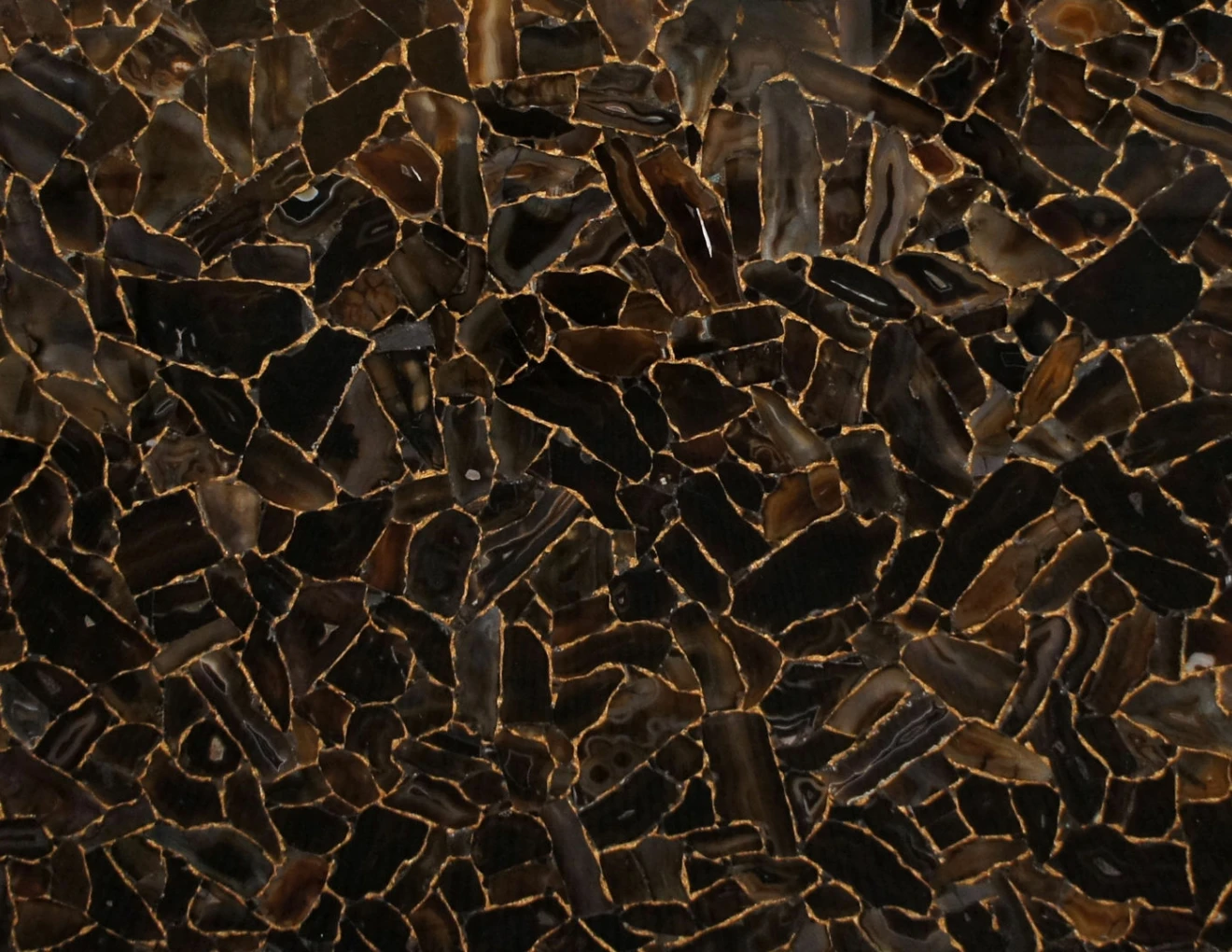 Semipreziosi Black Agata Gold