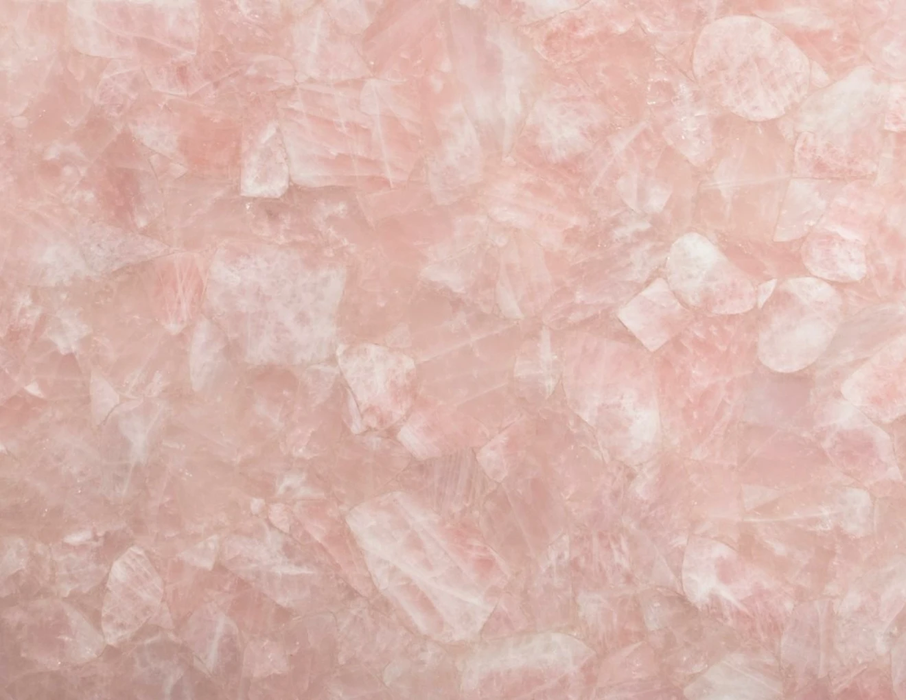Semiprecious pink quartz